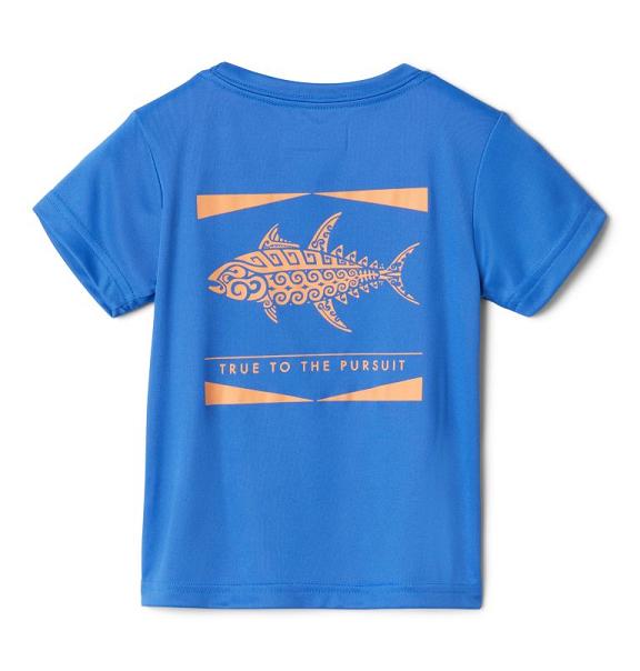 Columbia PFG Shirts Blue For Boys NZ43925 New Zealand